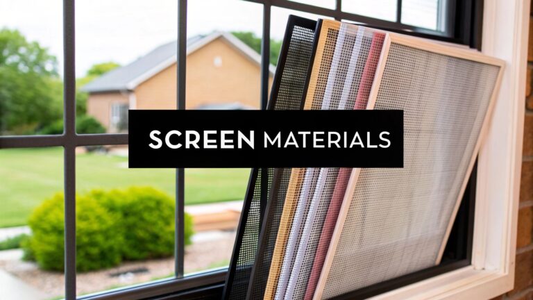 Explore Types of Window Screen Materials for Your Home