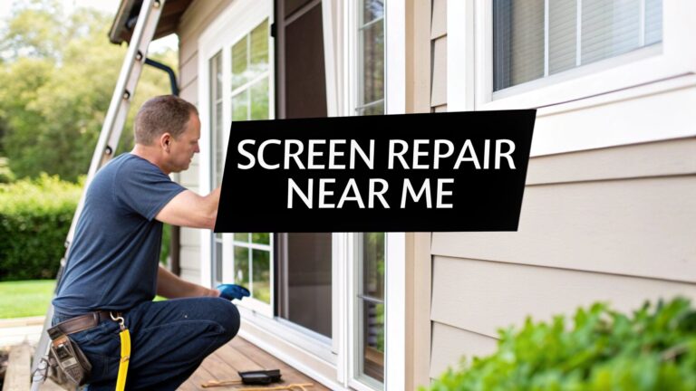 Finding a Window Screen Repair Service Near Me