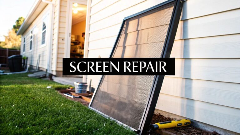 A Homeowner’s Guide to Window Screen Repair Services