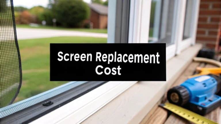 Decoding Window Screen Replacement Cost