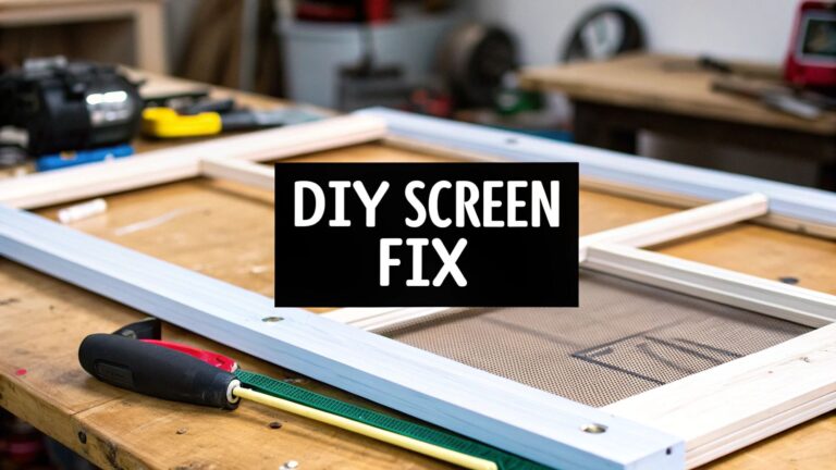 A Pro Guide to Window Screen Replacement DIY