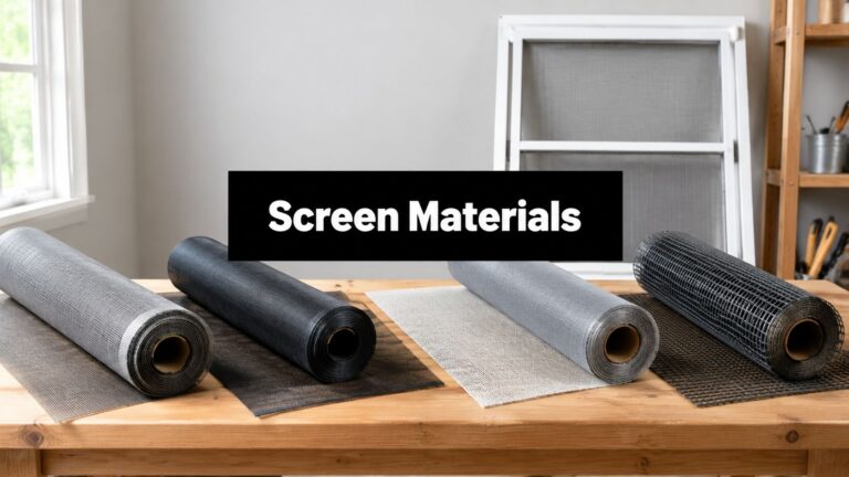 Best Window Screen Replacement Material 2026