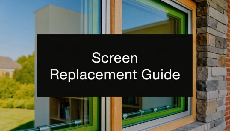 Window Screen Replacement Service: A Homeowner’s Guide