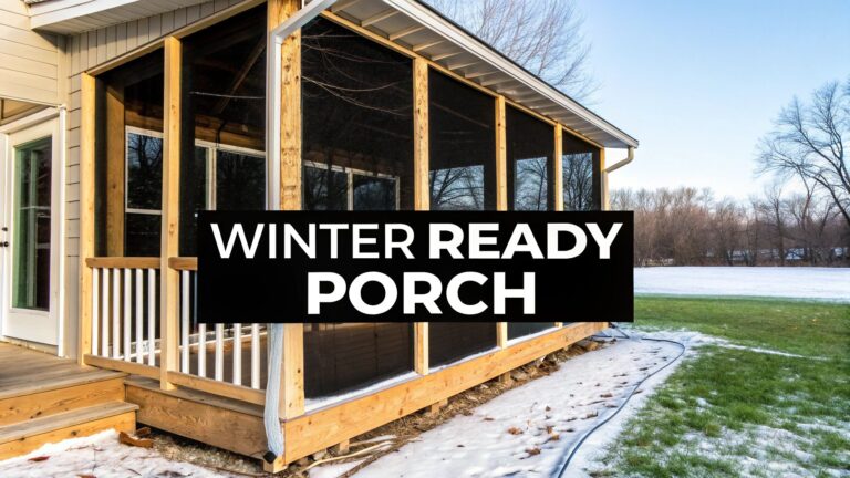 A Practical Guide to Winterize a Screened Porch