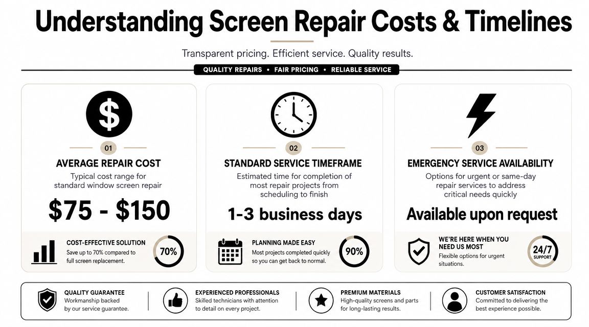 Understanding Screen Repair Costs and Timelines