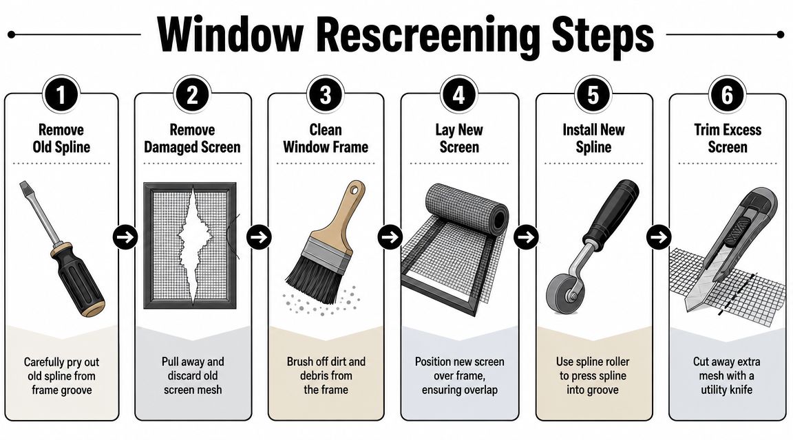 The Complete Guide to Rescreening a Window Frame